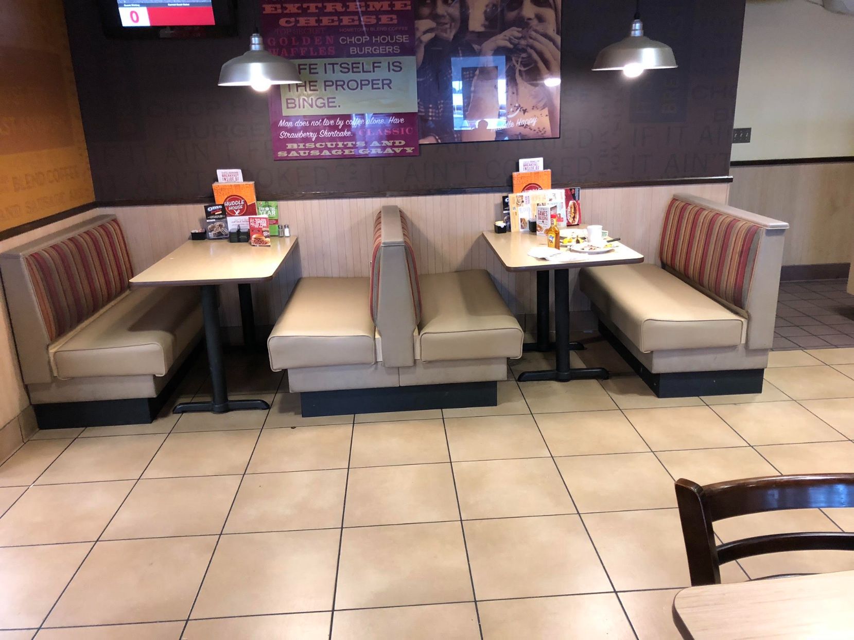 Repaired Restaurant Booths