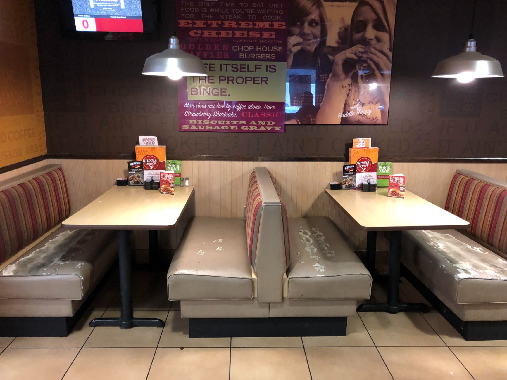 Damaged Restaurant Booths